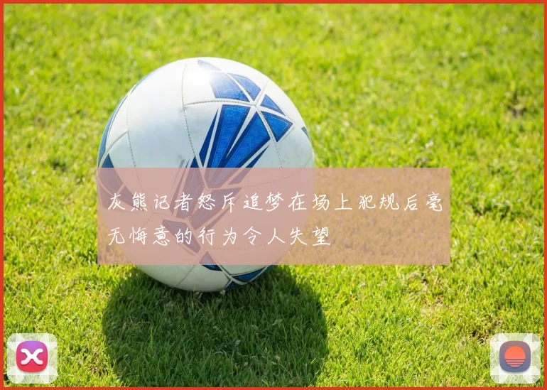 灰熊记者怒斥追梦在场上犯规后毫无悔意的行为令人失望
